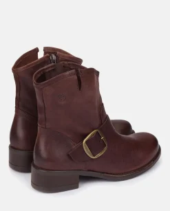 Online Botín Plano MONS-001 MARRON Ankle Boots