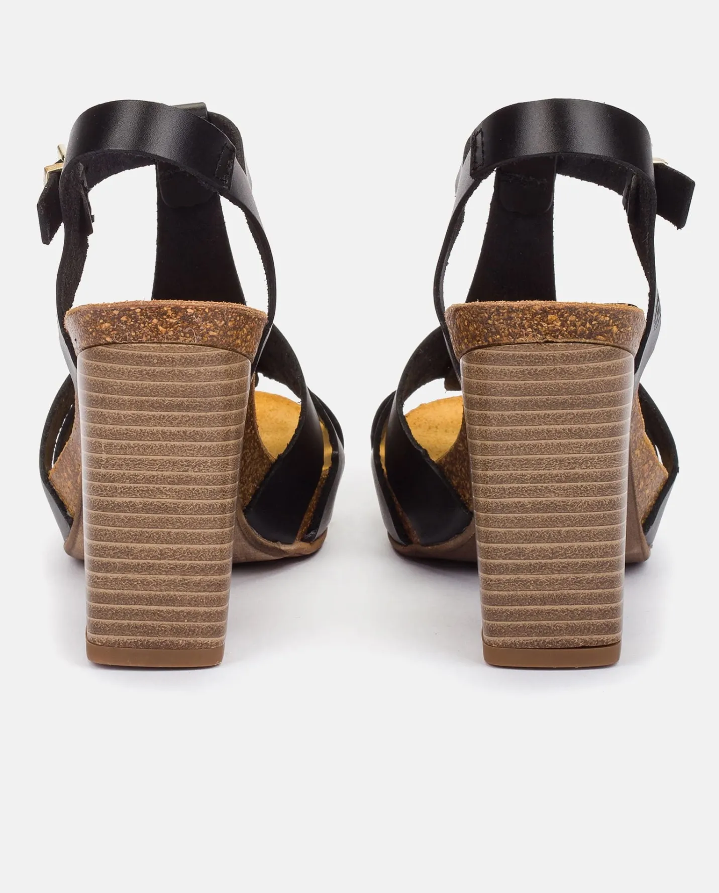 Outlet CARACAS-101 Heeled Sandal Black Heeled Sandals