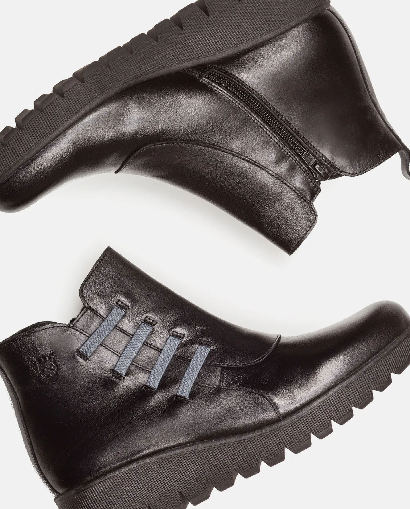 Cheap Flat Bootie ATENAS-033 Black Ankle Boots