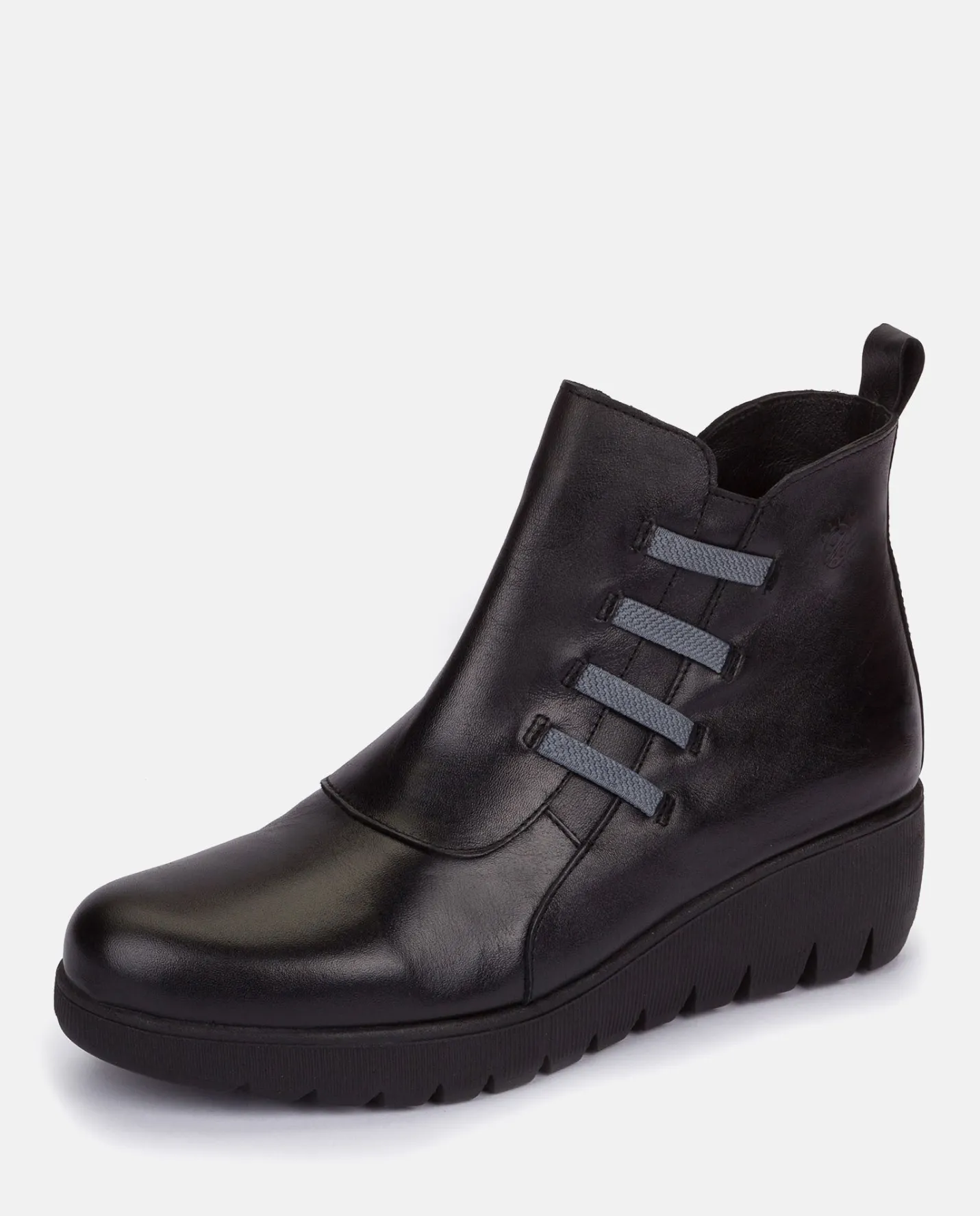 Cheap Flat Bootie ATENAS-033 Black Ankle Boots