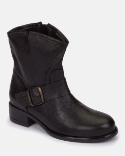 Online Flat Bootie CAMBRA-001 Black Ankle Boots