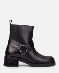 Outlet Flat Booty SPA-005 Black Ankle Boots