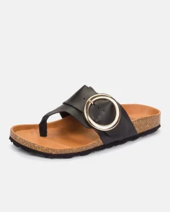 Sale Flat Sandal GRANADA-704 Black Flat Sandals