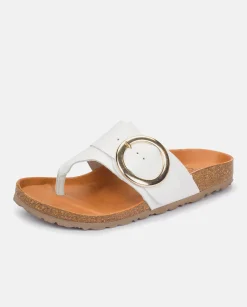 Fashion Flat Sandal GRANADA-704 White Flat Sandals
