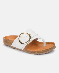 Fashion Flat Sandal GRANADA-704 White Flat Sandals