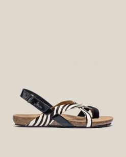 Discount Flat Sandal IBIZA-718 Black Flat Sandals
