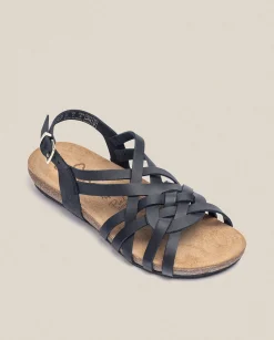 New Flat Sandal IBIZA-175 Black Flat Sandals