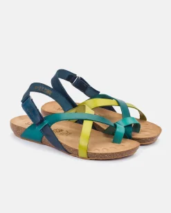 Best Flat Sandal IBIZA-718 Blue Flat Sandals