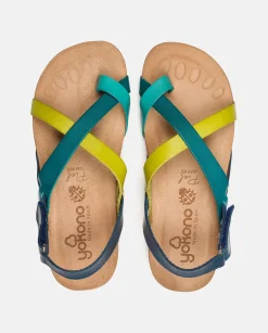 Best Flat Sandal IBIZA-718 Blue Flat Sandals