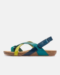 Best Flat Sandal IBIZA-718 Blue Flat Sandals