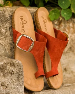 Sale Flat Sandal IBIZA-205 Orange Flat Sandals