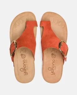 Sale Flat Sandal IBIZA-205 Orange Flat Sandals