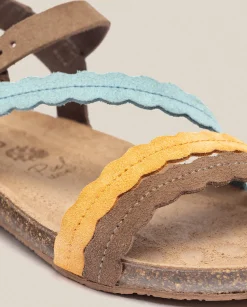 Clearance Flat Sandal IBIZA-176 Orange Flat Sandals