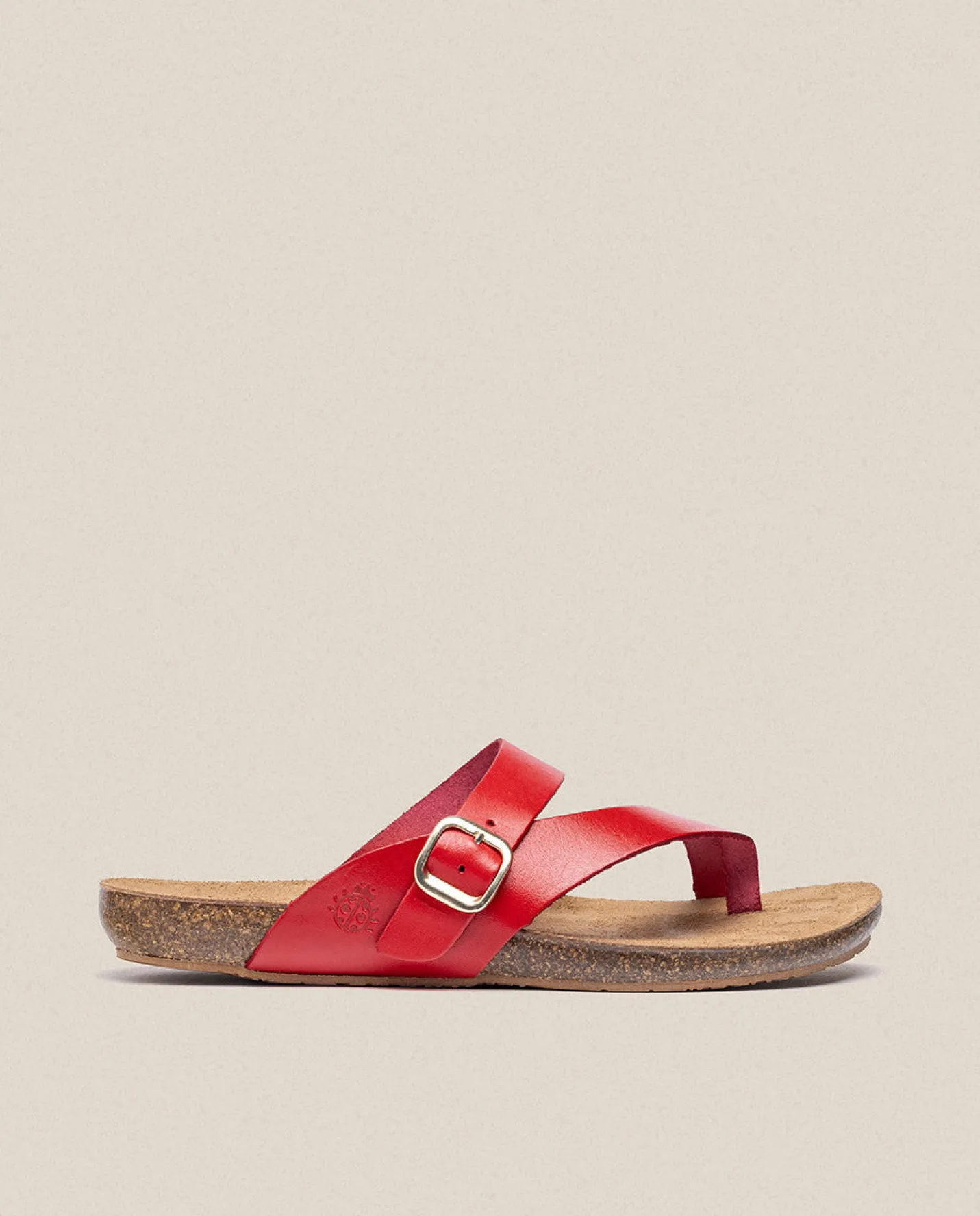 Store Flat Sandal IBIZA-013 Red Flat Sandals