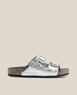 Flash Sale Flat Sandal Jerba 143 Silver Flat Sandals