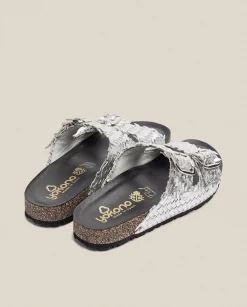 Flash Sale Flat Sandal Jerba 143 Silver Flat Sandals