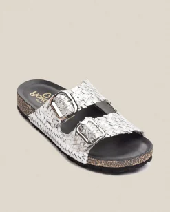 Flash Sale Flat Sandal Jerba 143 Silver Flat Sandals