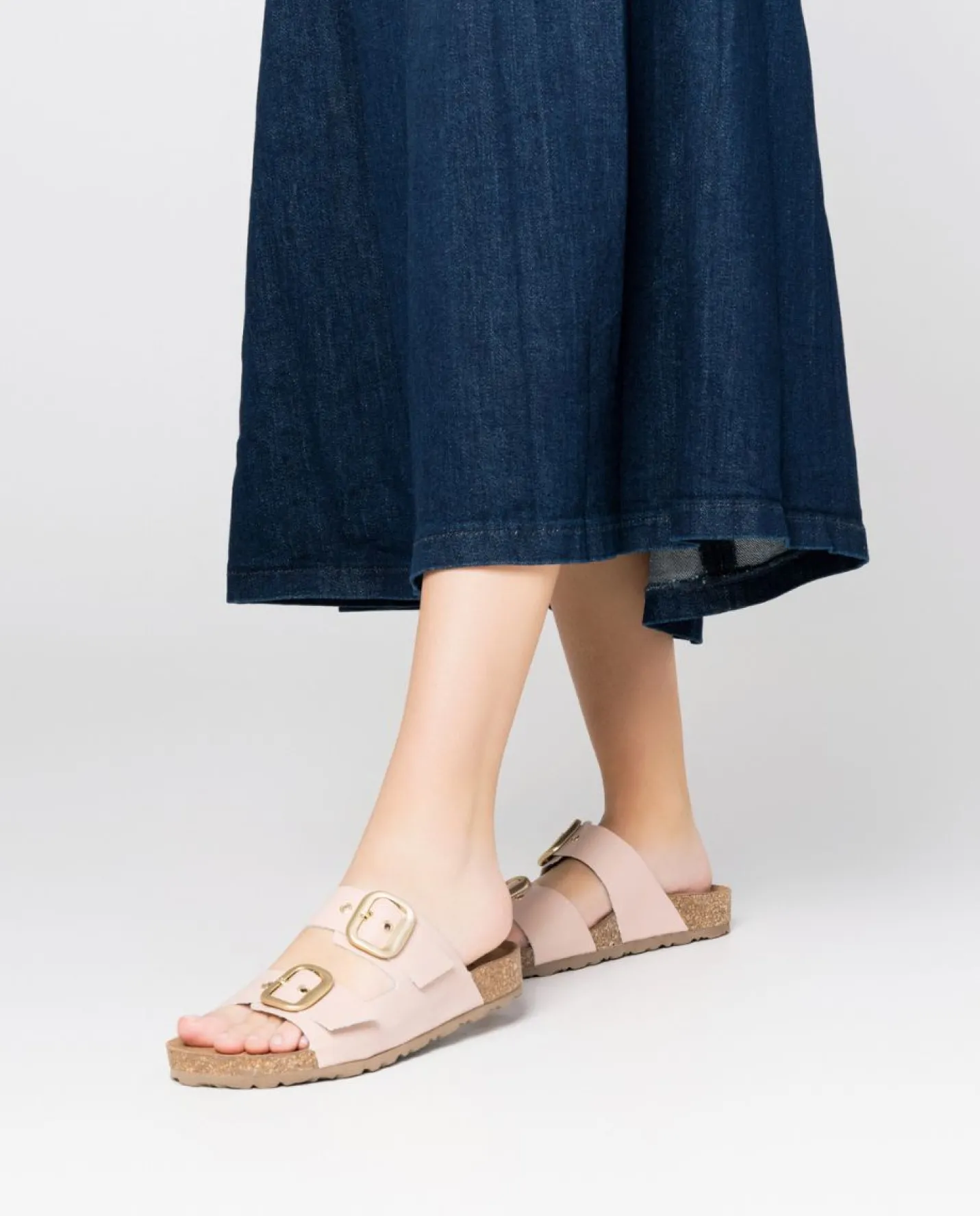 Discount Flat Sandal JERBA-136 Beige Flat Sandals