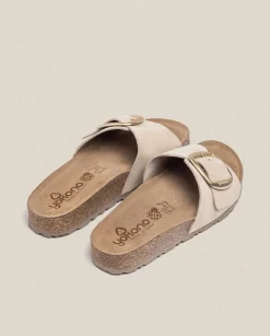 Fashion Flat Sandal JERBA-114 Beige Flat Sandals