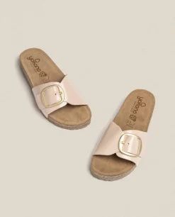 New Flat Sandal JERBA-114 Beige Flat Sandals