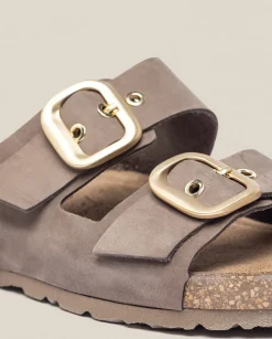 Best Sale Flat Sandal JERBA-136 Brown Flat Sandals