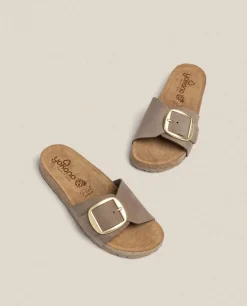 Flash Sale Flat Sandal JERBA-114 Brown Flat Sandals