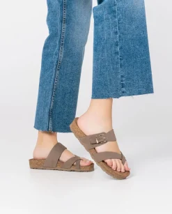 Flash Sale Flat Sandal JERBA-091 Brown Flat Sandals