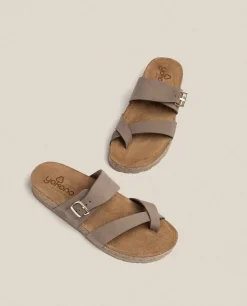 Flash Sale Flat Sandal JERBA-091 Brown Flat Sandals