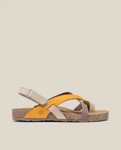 Fashion Flat Sandal JERBA-718 Orange Flat Sandals