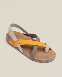 Fashion Flat Sandal JERBA-718 Orange Flat Sandals
