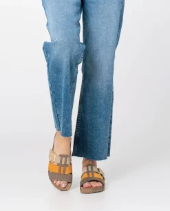 Online Flat Sandal JERBA-137 Orange Flat Sandals