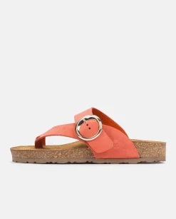 Cheap Flat Sandal JERBA-113 Red Flat Sandals