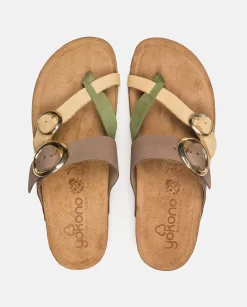 Best Flat Sandal JERBA-122 Yellow Flat Sandals