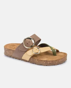 Best Flat Sandal JERBA-122 Yellow Flat Sandals