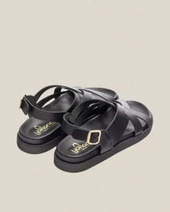 Discount Flat Sandal Morena 005 Black Flat Sandals