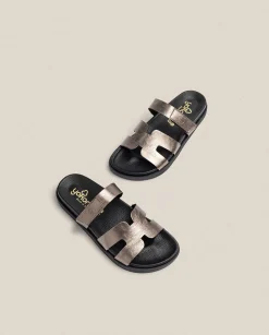 Best Flat Sandal MORENA-125 Grey Flat Sandals