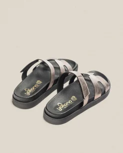 Best Flat Sandal MORENA-125 Grey Flat Sandals