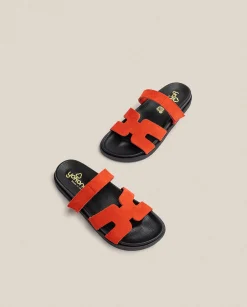 Flash Sale Flat Sandal MORENA-125 Red Flat Sandals