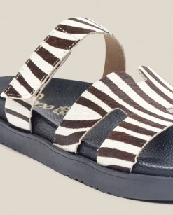 Cheap Flat Sandal MORENA-125 Zebra Flat Sandals