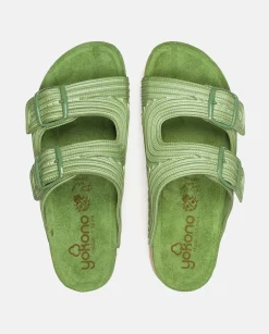 Discount Flat Sandal NOJA-003 Green Flat Sandals