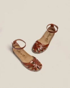 Best Flat Sandal Villa 011 Brown Flat Sandals
