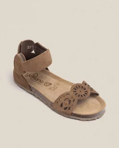 Hot Flat Sandal VILLA-086 Brown Flat Sandals