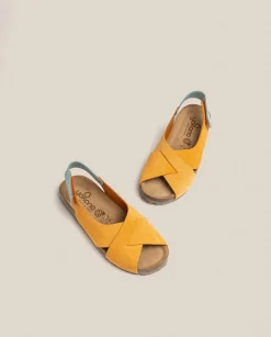 Best Flat Sandal VILLA-175 Orange Flat Sandals
