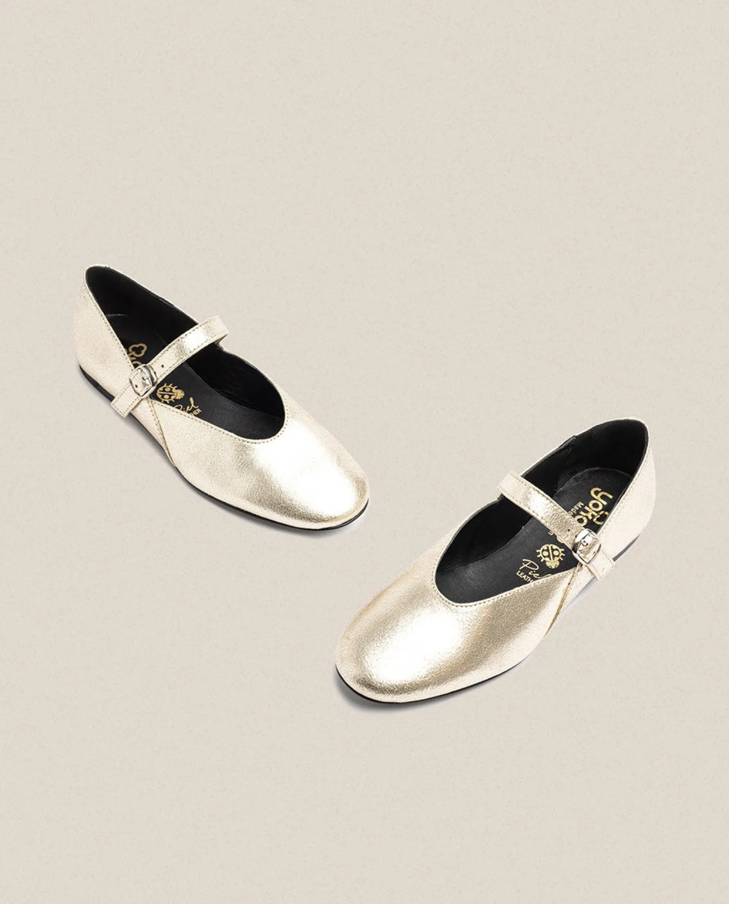 Fashion Flat Shoe ARI-001 Gold Ballerinas|Shoes