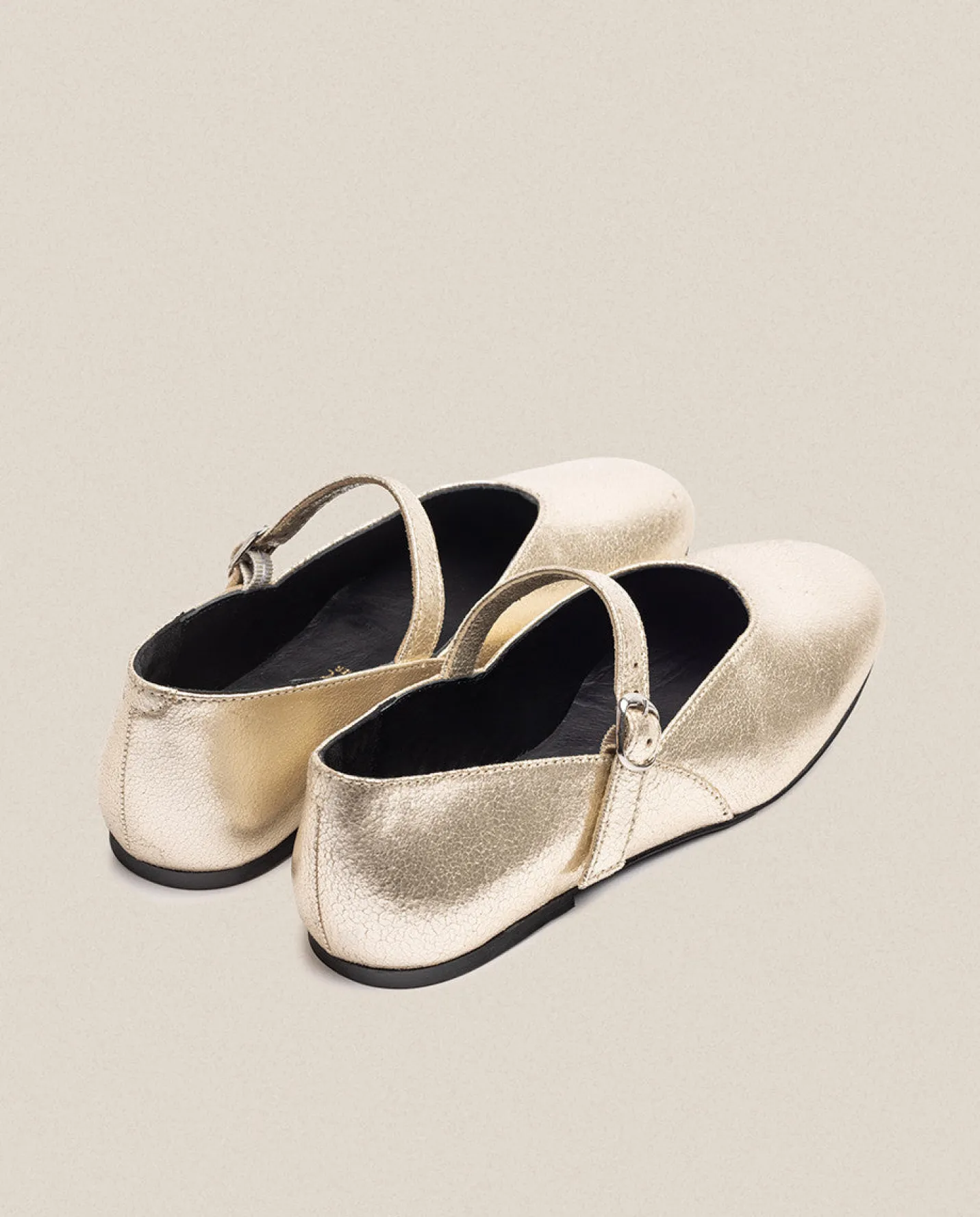 Fashion Flat Shoe ARI-001 Gold Ballerinas|Shoes