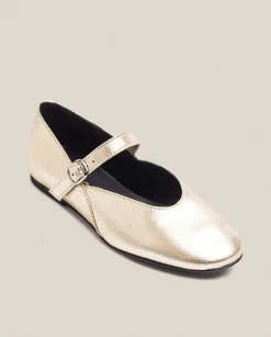 Fashion Flat Shoe ARI-001 Gold Ballerinas|Shoes