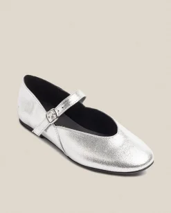 New Flat Shoe ARI-001 Silver Ballerinas|Shoes