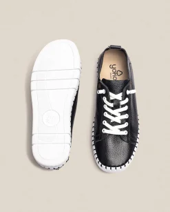 Online Flat Shoe FLOW-004 Black Sneakers|Shoes