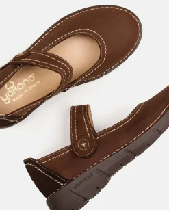 Best Flat Shoe OLBA-005 Brown Shoes