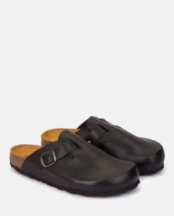 Cheap Flat Shoe ZUECO-559 Black Clogs|Sandals